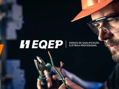 EQEP - Espaço de Qualificação Elétrica Profissional - Brand branding design logo logomarca marca