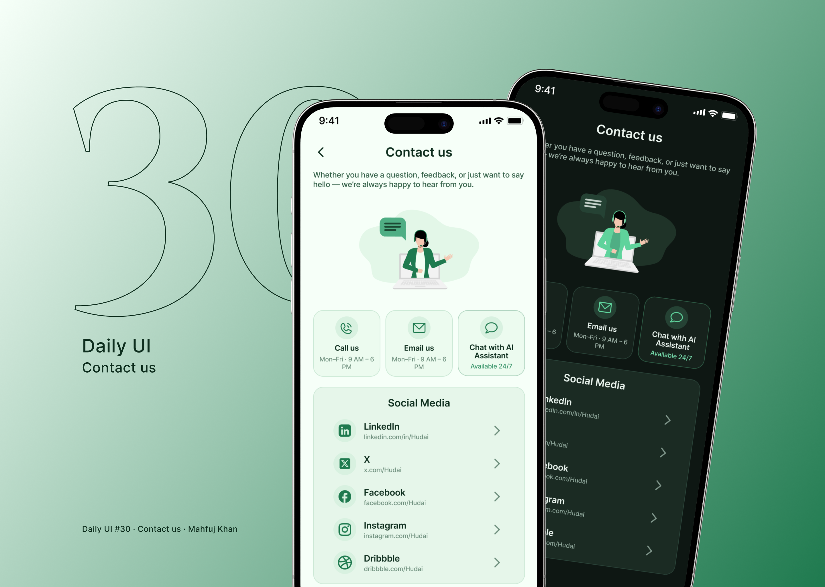 Daily UI #30 — Contact Us Page chat ui contact us customer support dailyui dailyui30 figma help center interface minimal mobile ui support page uidesign ux design