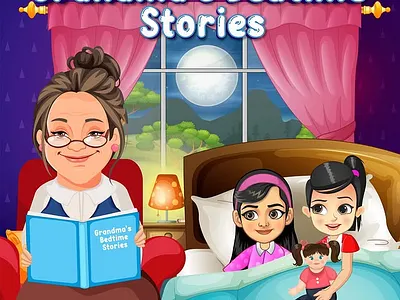 Moonlight & Magic: Bringing Grandma’s Tales to Life 2d illustration bedtime stories book cover design character design childhood memories childrens book illustrator childrens editorial childrens publishing cute characters digital painting educational illustration grandma character kids book art moonlit scene nursery decor picture book art storybook artist storytelling art vibrant colors whimsical illustration