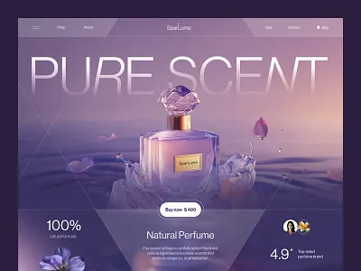Website for a Consumer Brand ✦ SparLume design interface product service startup ui ux web website