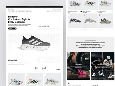 TSSF Shoes - Shoes Store Website Animation animation casual e commerce ecommerce footwear landing page minimalist motion design motion graphics product shoes shop shopify shopping sneakers sports store ui web design website