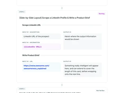 copy.ai Workflows UI ai app automation b2b b2c copyai flat gradient light mode llm process step ui ux web workflow workflows