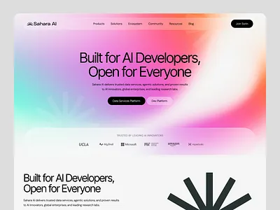 Full-Stack AI-Native Blockchain Website Design ai native ai website blockchain crypto defi design fintech website product tech ui designr web web3