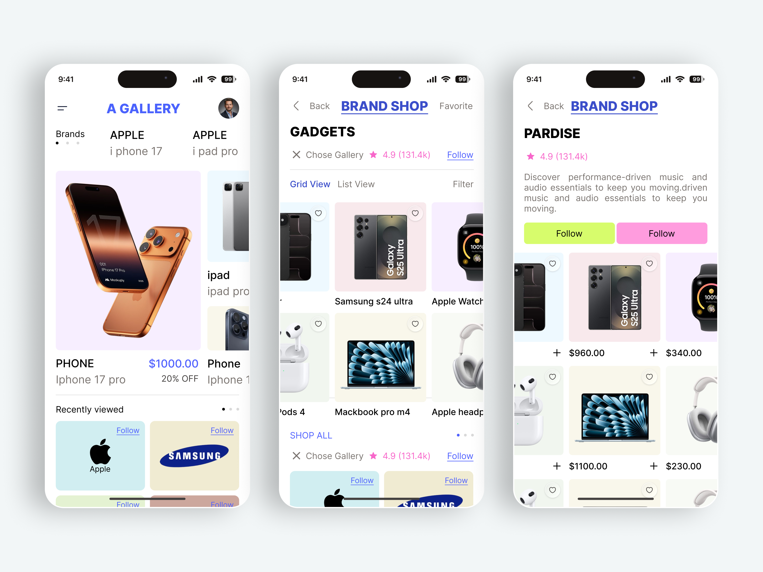 Example of Custom App Store Screenshots