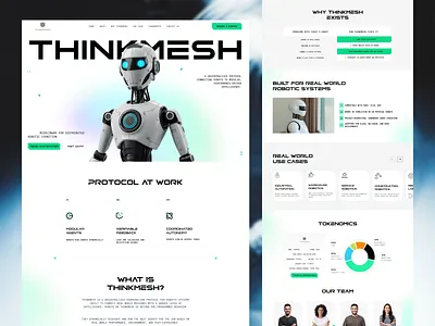 AI Landing Page Design ai ai design artificial intelligence dashboard ui design inspiration futuristic design interface design landing page modern web design product design robotics saas startup website tech website ui design ui inspiration user experience ux design visual design web design