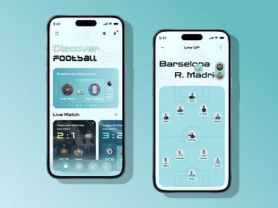Football Live Score & Match UI Mobile App football football app football design football live score football match ui football mobile app football ui live football live match live score match highlights match tracker mobile ui soccer soccer app soccer ui sports app sports ui ui design ui ux