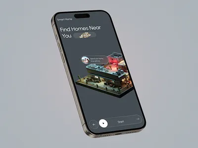 splash screen-Real Estate Mobile App UI app app design home listing home search house search app ios mobile mobile app mobile ui modern ui property app property discovery property finder ui property listing real estate real estate app real estate ui smart home splash screen ui design