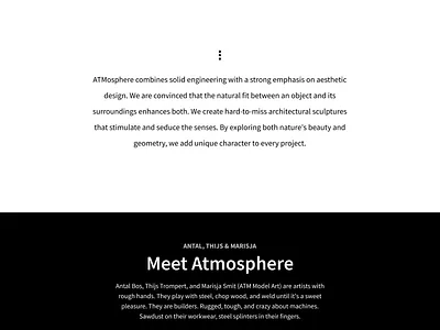 Webdesign ATMosphere ui webdesign webflow
