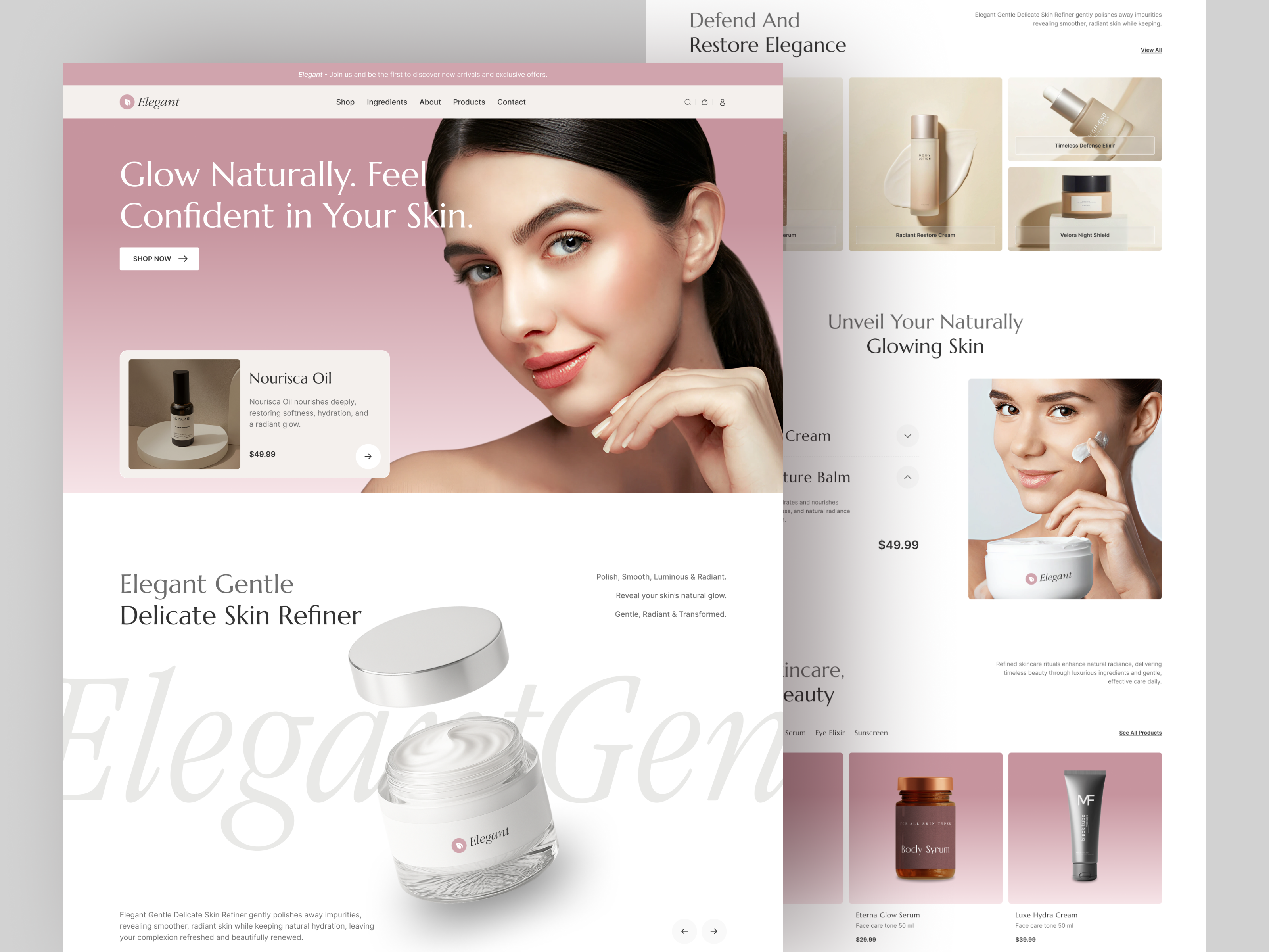 Shopify Skincare Website beauty website cosmetic website development ecommerce ecommerce landing page homepage landing page design lifestyle design luxury design luxury skincare luxury website minimal design shopify shopify website skincare ecommerce skincare product skincare web skincare website web design website design