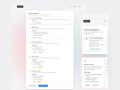 Ai-powered #01 app design ui ux