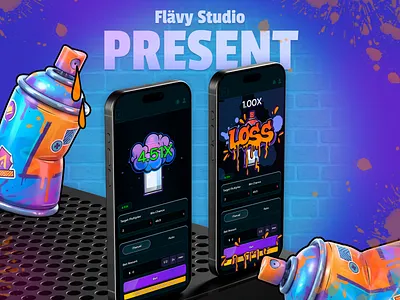 Urban Spray - Limbo Casino Game app design betting casino casino game crash crypto casino dark mode gambling game ui graffiti igaming limbo mobile game spray paint street art ui design urban