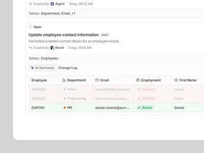 CRM Changing Proposals ai change crm log proposals table