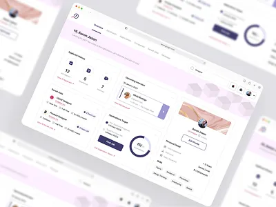 JobFine - Job Finder Dashboard applicants candidate clean dashboard interview job job finder job search job seeker minimalist ui ux vacancy web design work