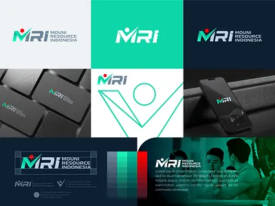 Mauni Resource Indonesia (MRI) branding graphic design logo logo design vector