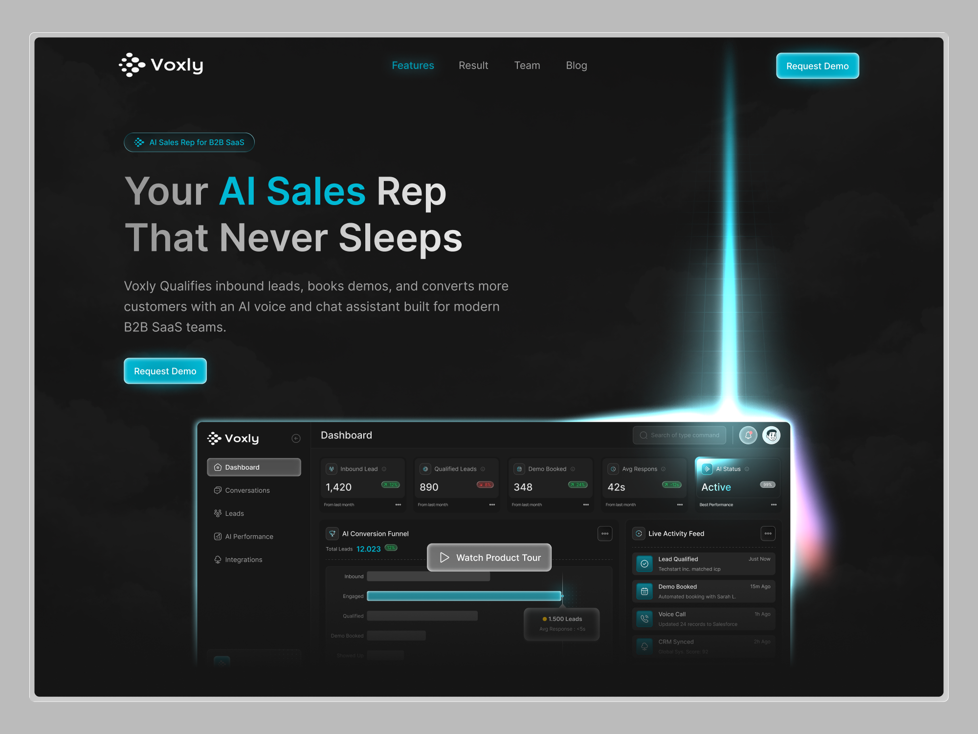 Saa S Landing Page Design by Dymas Alfin 🌵 | Dribbble