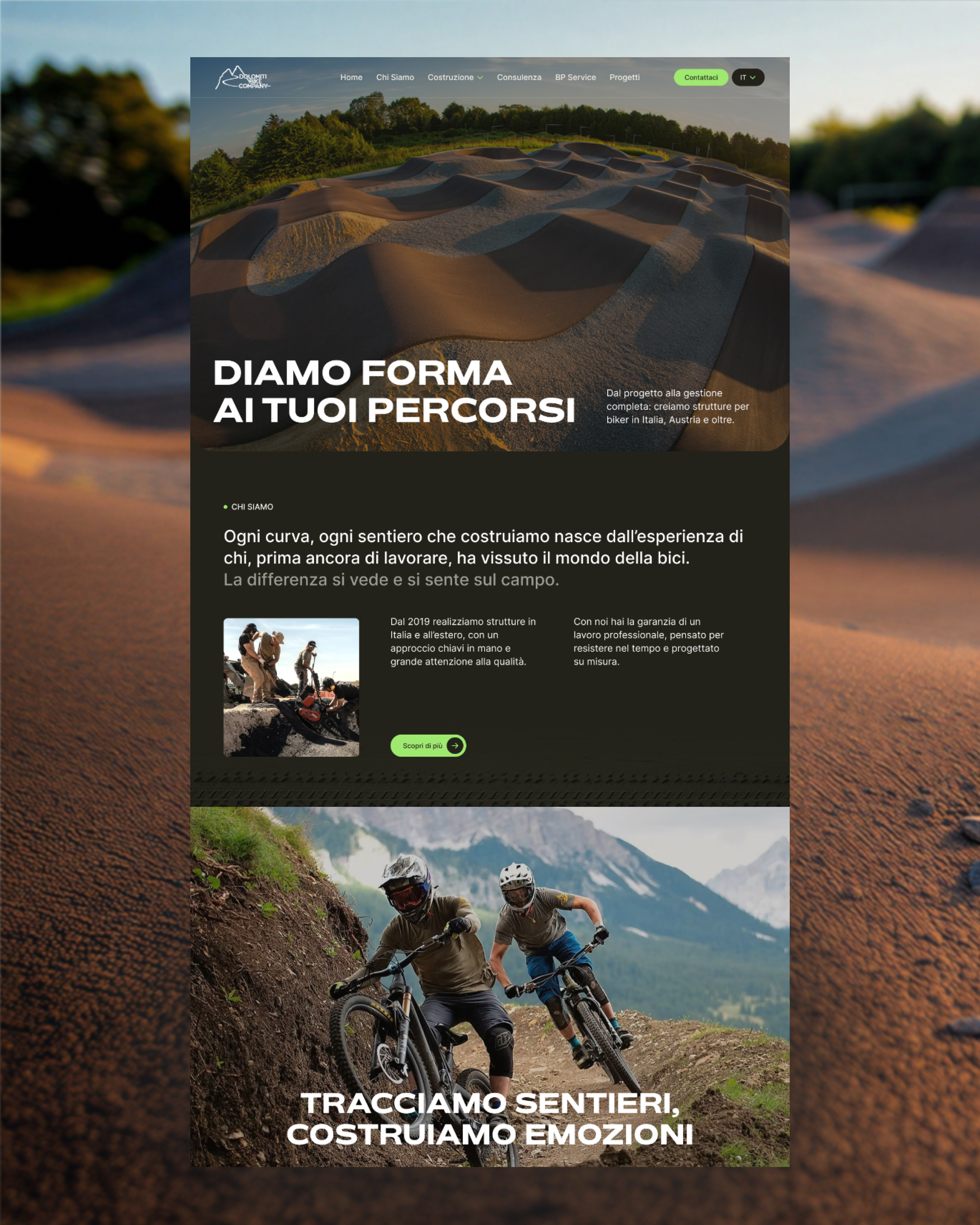 Mountain Bike Infrastructure Website - UI Design clean design minimal mountain bike mtb mtb website ui ui design web web design web development website