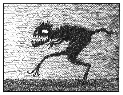 Monster art artist artwork creepy dinosaur drawing hand drawn illustration ink whimsical