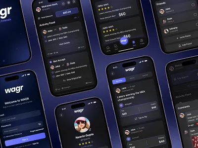 Social Sports Betting Mobile App UI Design 3d animation app design app ui app ui design app ui ux betting betting app branding graphic design logo motion graphics social betting app ui ui design ui ux