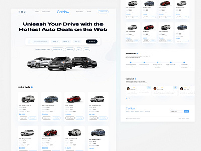 Used car retail website design car dealership ui used car ux