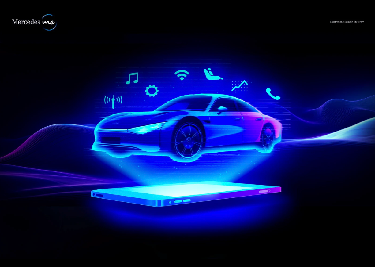 Mercedes Me : Mbition appdesign automotive branding design illustration light mercedes ui