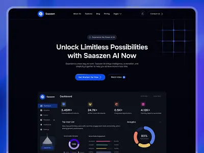 SaaS Dashboard & Landing Page Design 3d animation app design app ui app ui ux app ui ux design branding graphic design logo motion graphics saas saas dashboard saas ui ui ui ux design