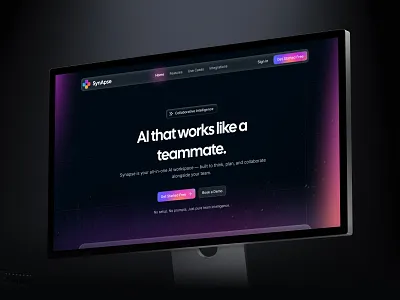 AI SaaS Landing Page & Dashboard Design 3d animation branding graphic design logo motion graphics saas saas ui saas ui design saas ui ux saas ux ui web design web ui web ui ux website design