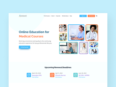 Online Education Landing Page clean ui creative landing page creative landing page design design e learning landing page education landing page home page home page design landing page landing page design minimal web design ui ui design uiux uiux design web ui design webdesign website design website ui