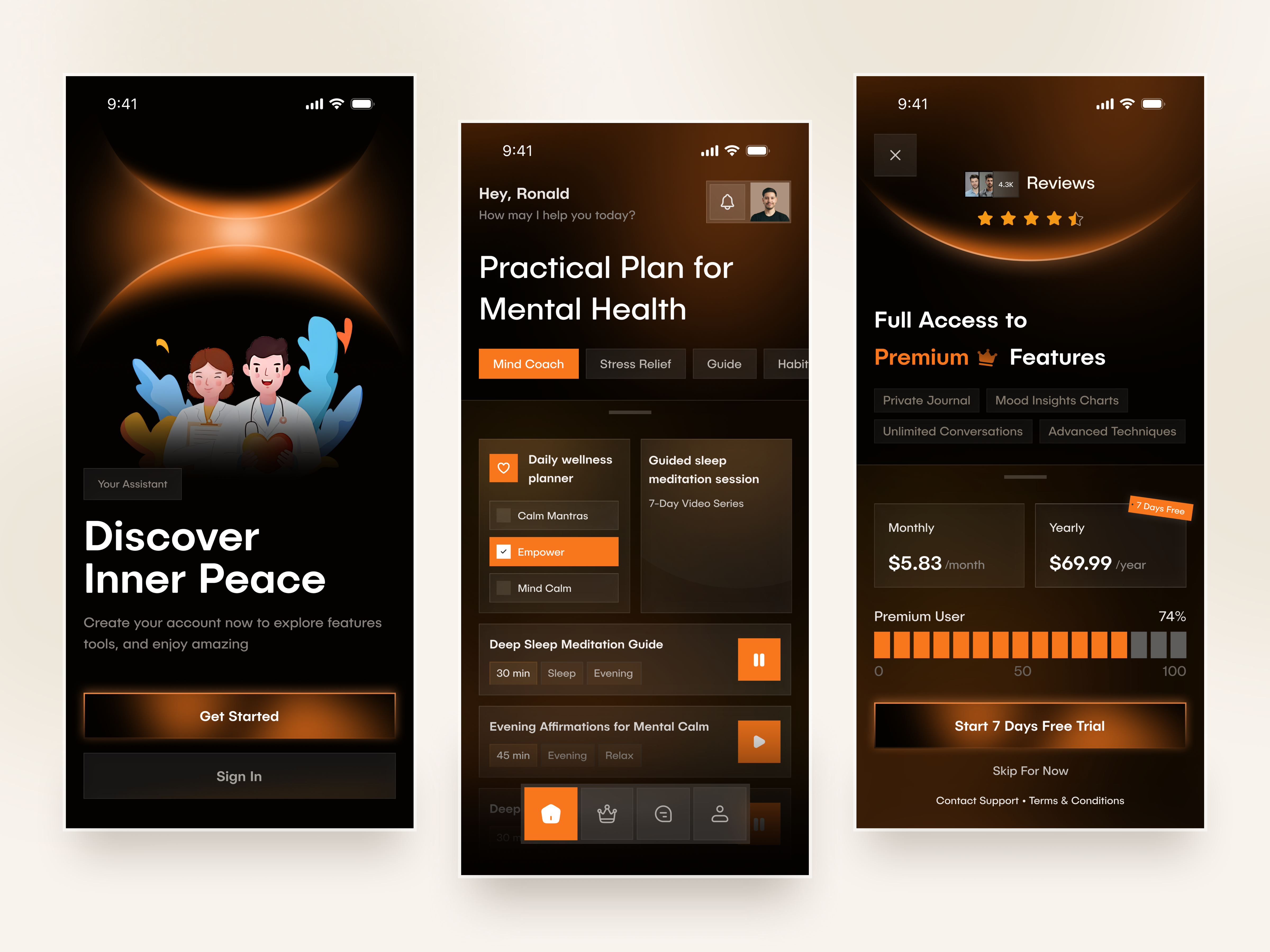 Healthcare Mobile App UI Design app design app ui doctor app doctor app ui health tech healthcare healthcare app healthcare ui ios app design medical app medicine medicine app mental health mental health app mobile app design patient app telemedicine ui design uiux design ux design