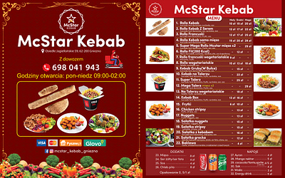 Menu Card branding design menucard