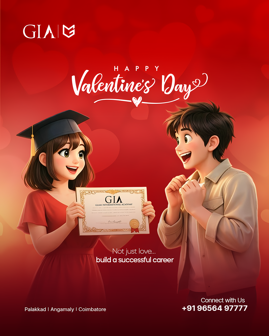 Valentine's Day | Creative Ads | GIA MediGlam branding graphic design love motion graphics