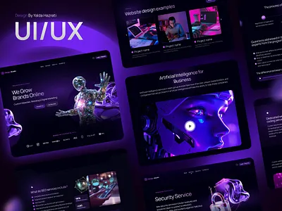 "UI/UX Project | Intelligent Interface Design" 3d graphic design ui