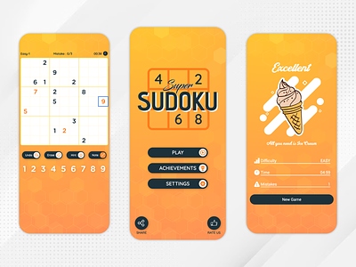 Sudoku Game UI/UX android game game design game ui game ux mobile mobile game mobile ui mobile ux sudoku ui ux