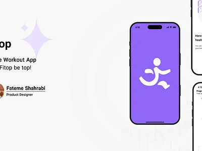 Fitop App app design logo ui uiux ux workout