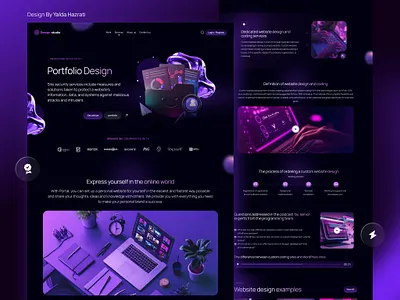 "UI/UX Project | Modern Digital Studio Concept" graphic design ui uidesign uiux webdesign