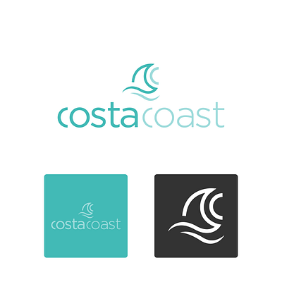 logo costacoast branding logo minimal