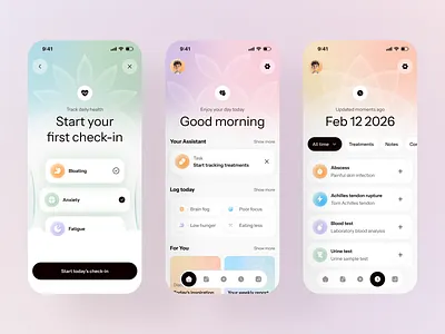 AI-Powered Fitness & Wellness App ai app ai fitness app dashboard app fitness app habit tracker health mobile app health tracker mobile mobile app mobile app design pp design smart fitness ui design ui ux wellness app workout app