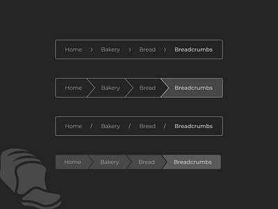 Breadcrumbs Dark Mode dailyui dailyui challenge design figma ui ux web