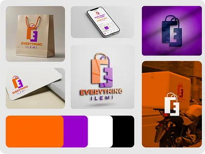 Everything Ilemi 3d logo brand identity branding delivery ecommerce graphic design logo design minimal mockup modern retail ui visual identity