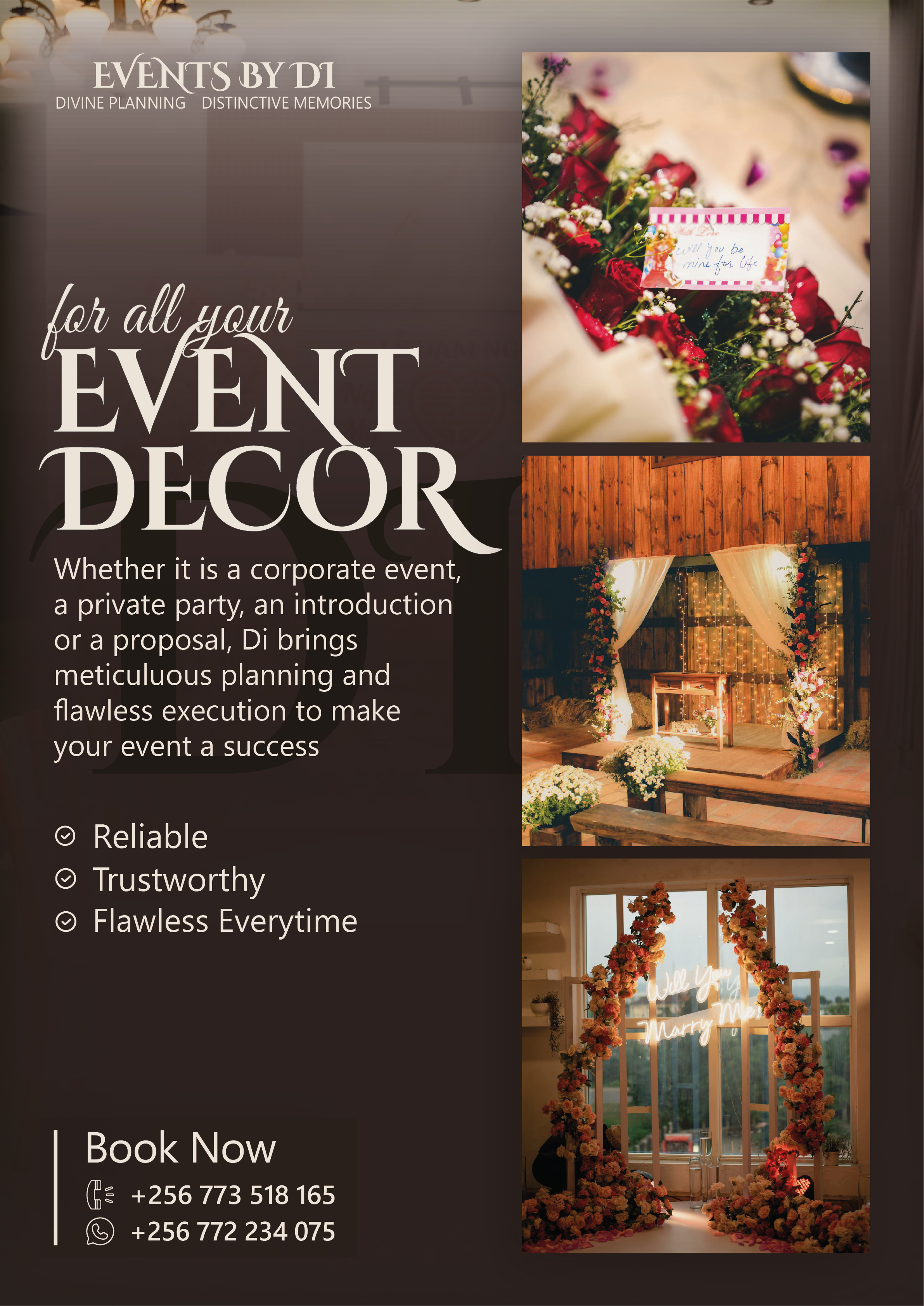 Event Decoration Ad Poster