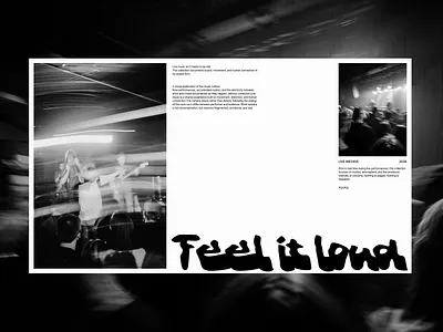 Editorial Layout Exploration concert design designer editorial editorial design figma layout minimal typography ui uiux uiuxdesign ux web design website website design