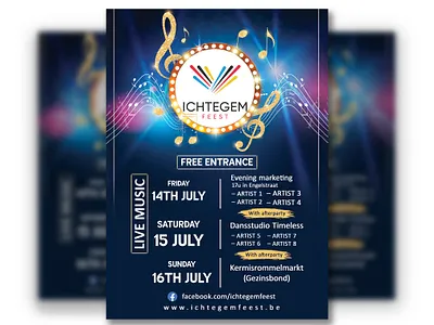 Music Flyer Design branding design colorful design concert poster digital poster enent entertainment poster event flyer event promotion festival design graphic design marketing design modern poster music music event music festival music flyer music poster typography typography poster visual design