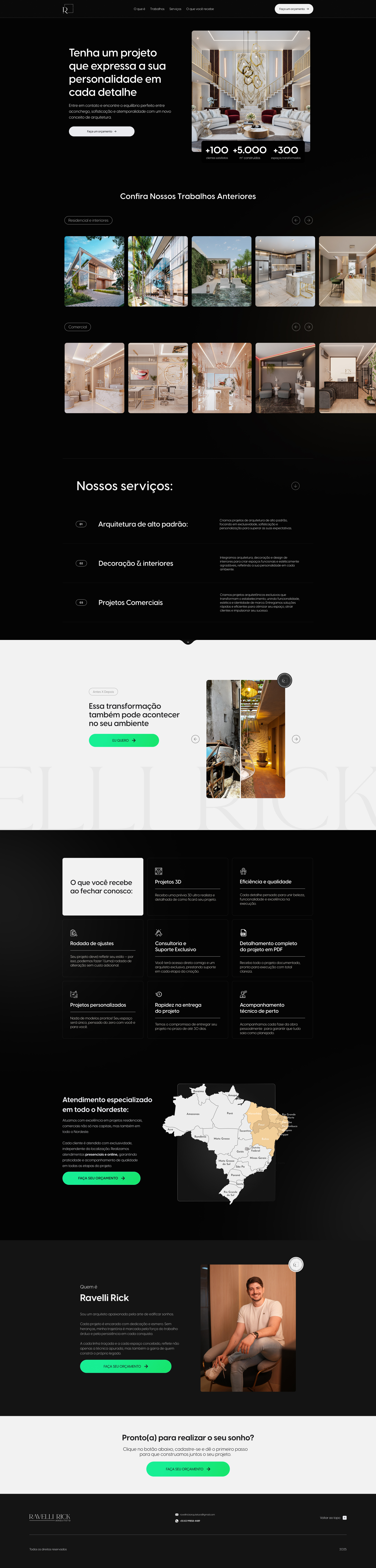Ravelli Arquitetura - Architect Landing Page architect arquitetura landing page ui ui design webdesign website