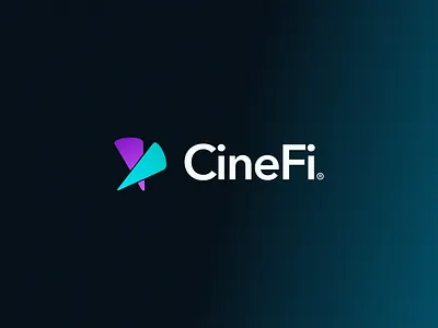 Logo refresh - CineFi Launch brand identity branding cinematic creative professionals design film industry fintech geometric logo gradient design logo design logo refresh logomark tech branding typography visual identity
