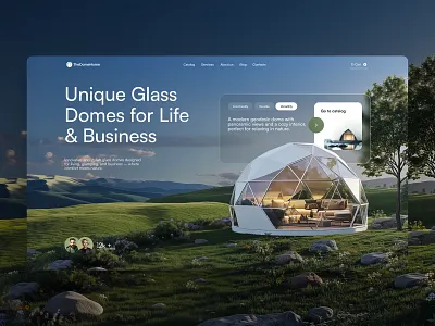 The Dome Home | Premium website design 3d animation branding graphic design logo motion graphics ui
