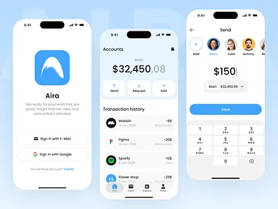 Finance App app bank clean design finance interface mobile ui ux webdesign