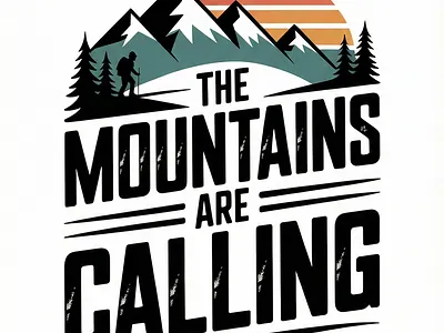 Hiking T-shirt Design Bundle graphic design