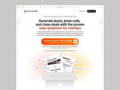 How to Sell B2B - Website Design b2b clean conversion conversion design conversion landing page education interface landing page marketing product service training ui ux web website