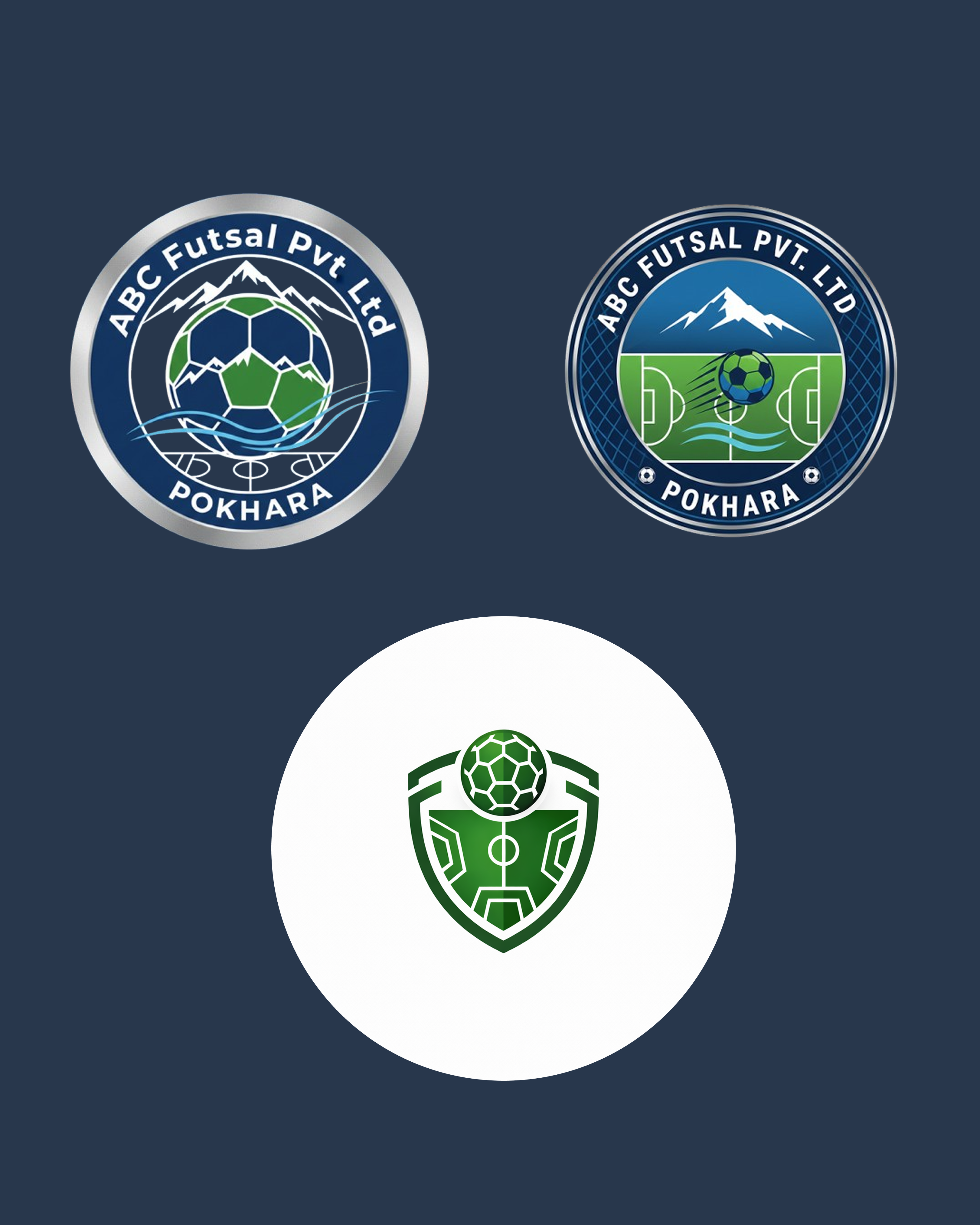 Futsal Logo Concept Sports Branding brandidentity creativeprocess futsaldesign logoconcept logodesign moderndesign productdesign sportsbranding visualidentity