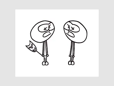 Twins black and white cartoon editorial illustration illustration ink
