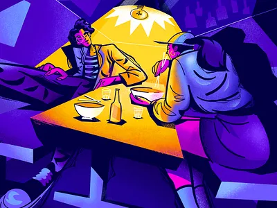 Night date - Personal Work conceptart design illustrated illustration